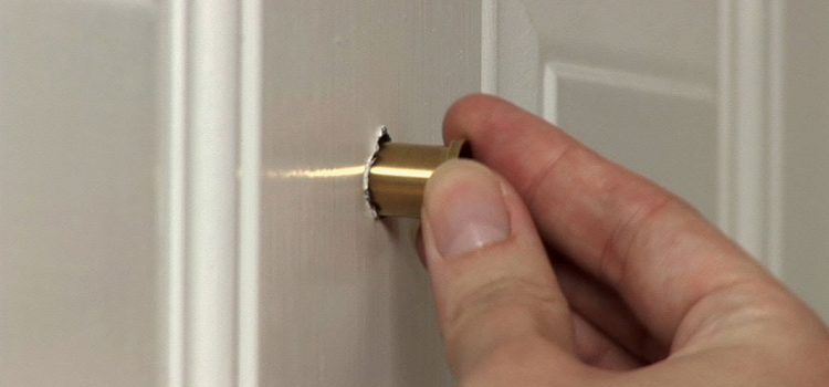 peephole door repair in Beaumont